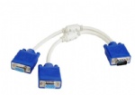 3+6 vga male to 2 female cable